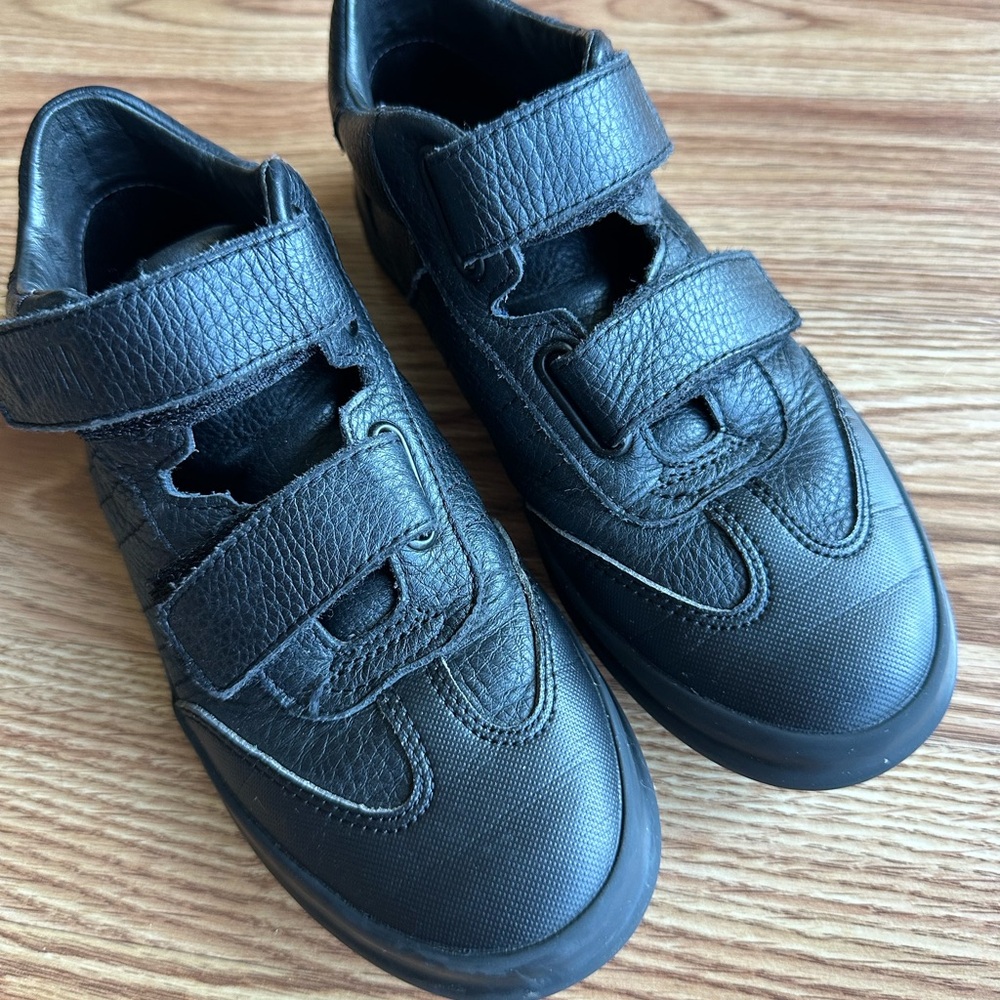 Camper Kids Black Leather Sneakers